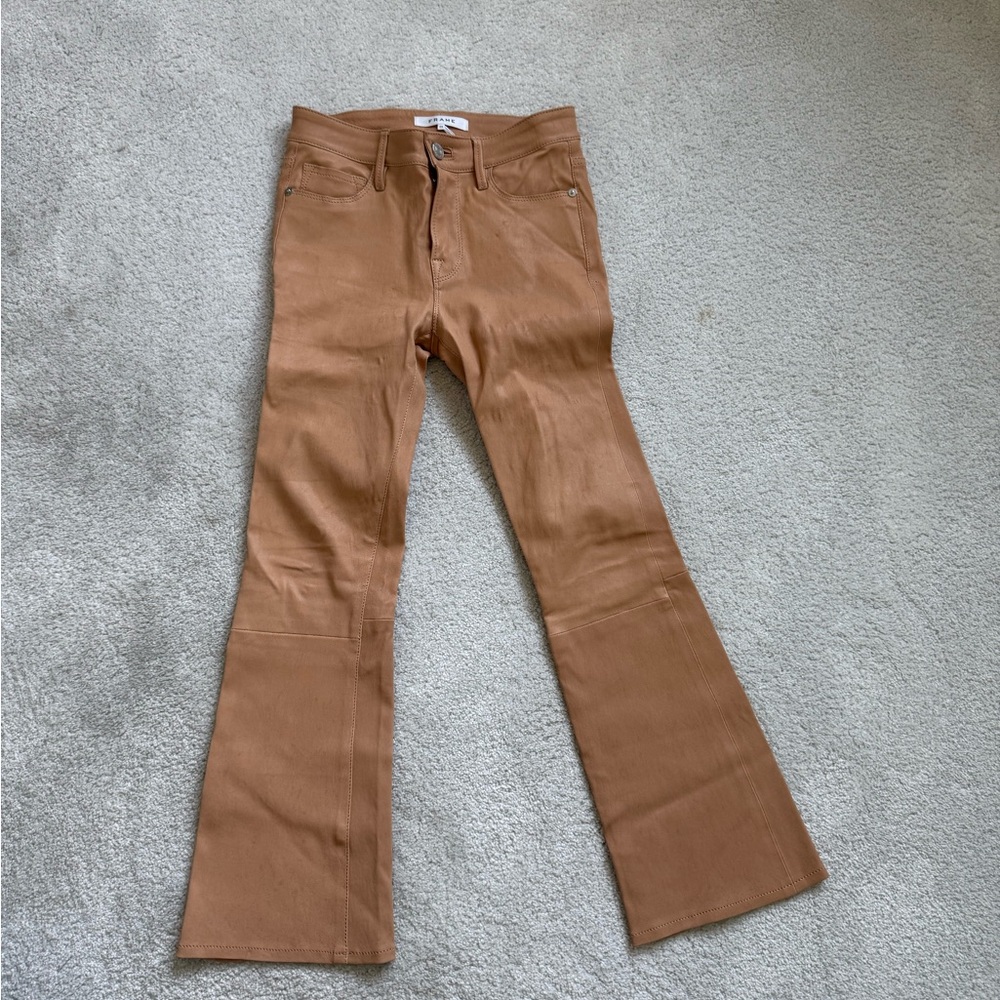 Tan Flared Pants